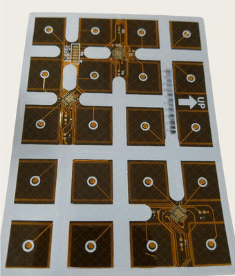 Good price Double Sided Flex Pcb 1OZ EING Yellow Coverlay And White Soldermask FPC online