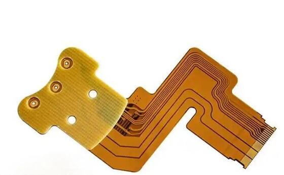 Good price Flexible PCB Board with FR4 Stiffener Yellow Coverlay and White Silkscreen Providing Circuit Solutions online