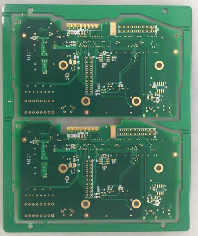 2 layer pcb printed circuit board with 1OZ copper and EING and gold finger industry machine