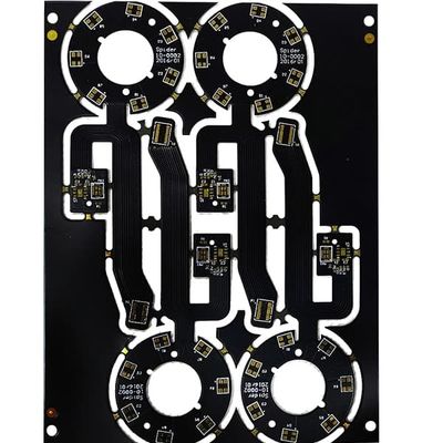 Good price Flex 6 Layer PCB Board Thickness 0.6mm Silkscreen White And Black Solder Mask online
