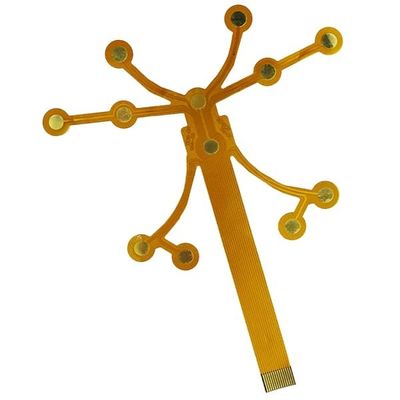 Good price Bendable Flexible PCB Board Electronics 0.2mm Yellow Cover Film online