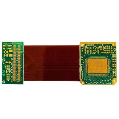 Good price ENIG Rigid Flex Printed Circuit Board 1.4mm Six Layer PCB Green Cover Film online