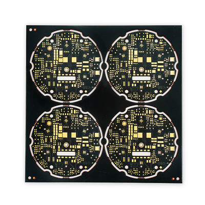 Good price 2 Layer Copper Printed Circuit Boards Cu Based ENIG PCB Black / Yellow online
