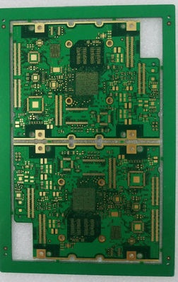 Good price HDI PCB Board 6L 1OZ EING 0.1mm Hole Gold Finger Green Soldermask For Data Stroage online