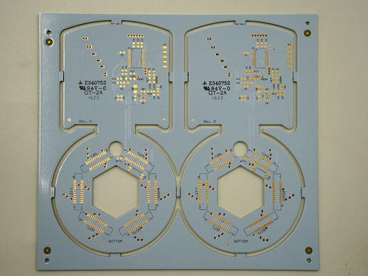 Good price Rigid PCB Board 4 layer FR4 and stiffener white soldermask EING for lighting application online